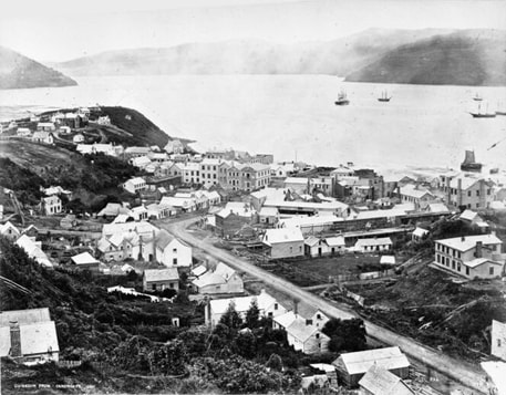 Image of Dunedin in 1861